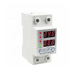 Automatic 40A 63A Digital Over Under Voltage Protection Protector